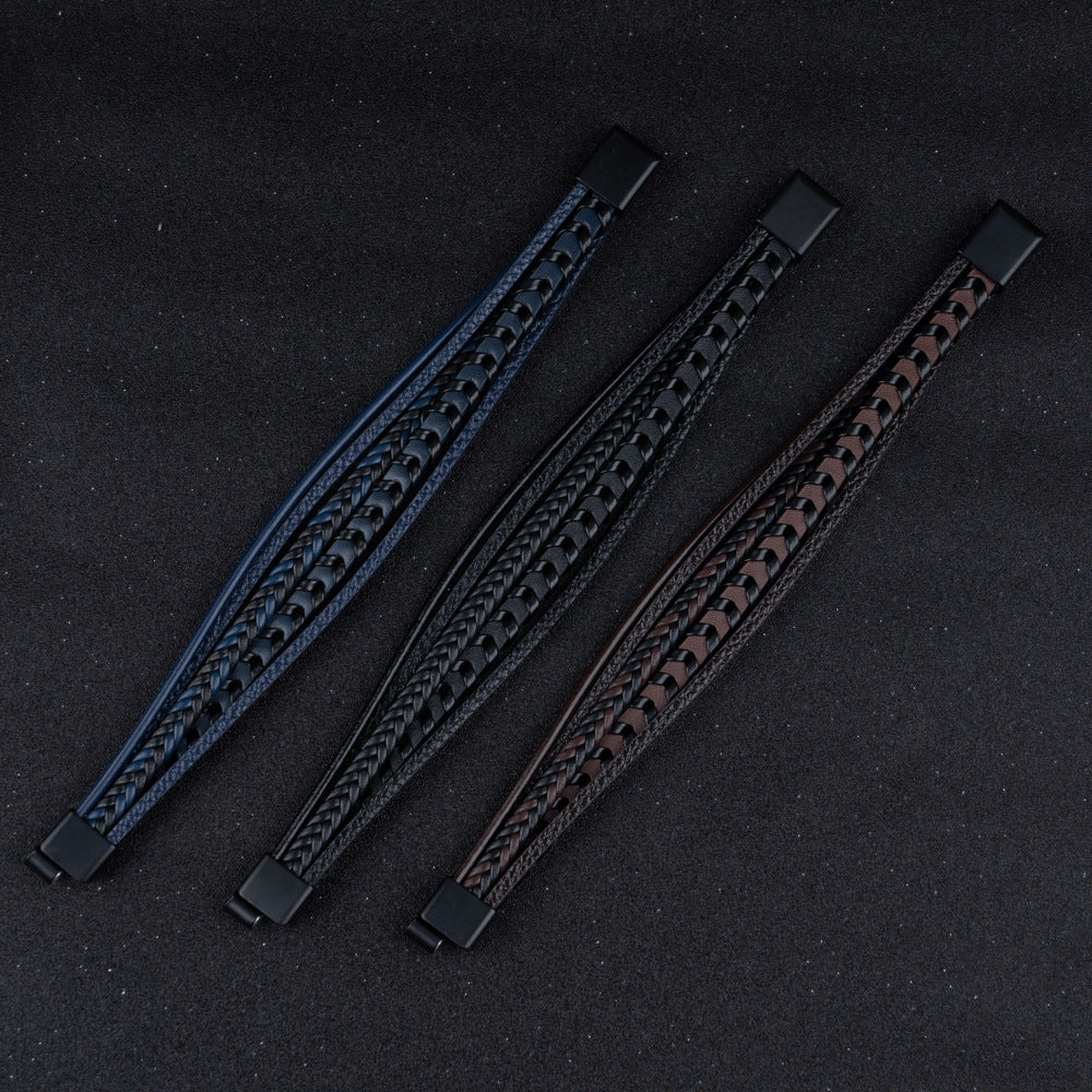 Leather men's bracelet – rugged, stylish, and timeless (Buy one, get one free)