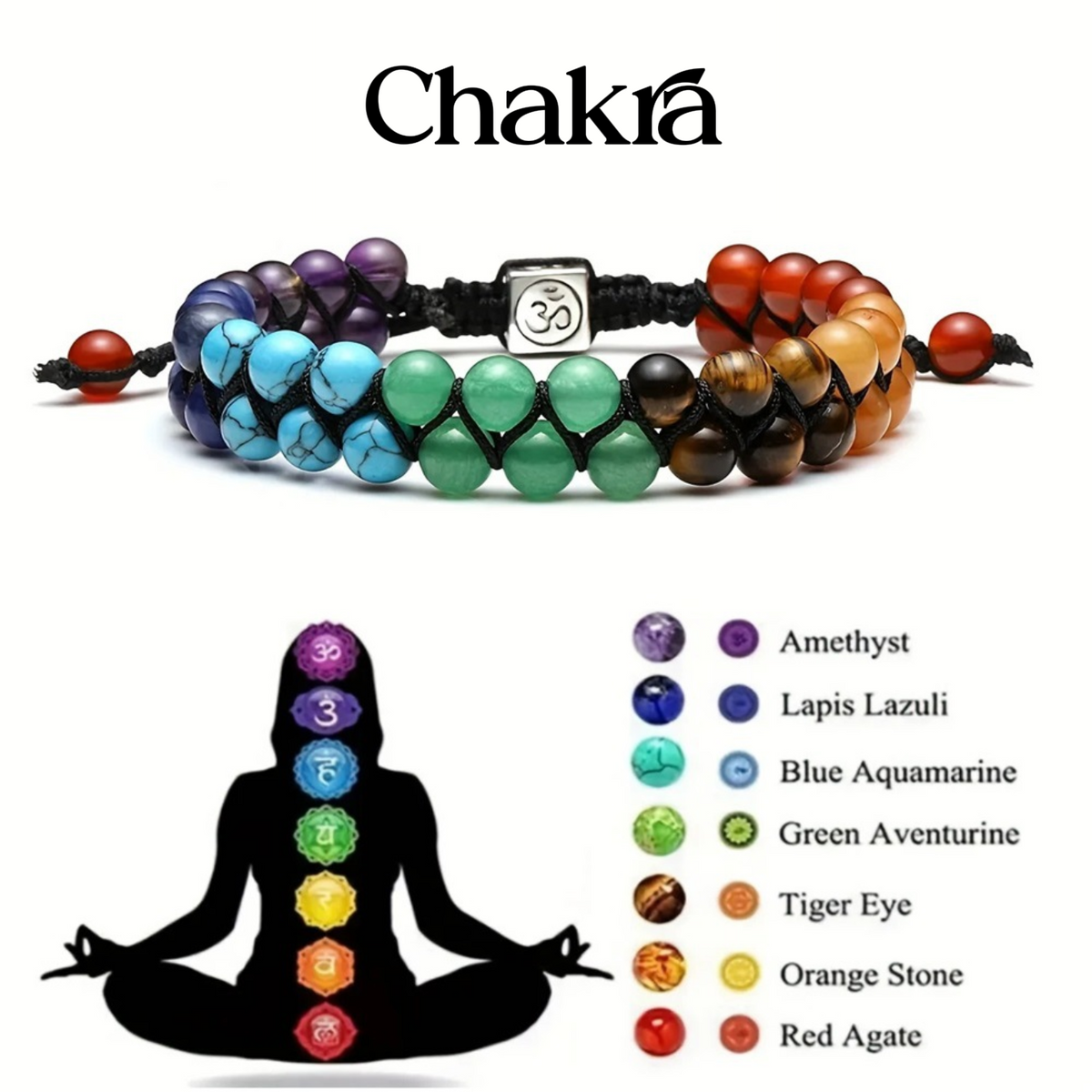 ✨ Chakra Energy Bracelet – Balance & Inner Calm
