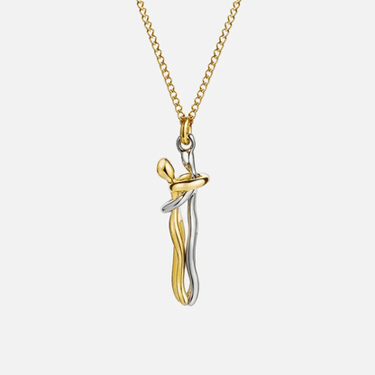 💞 “Embrace of the Soul” – Symbolic gold and silver necklace