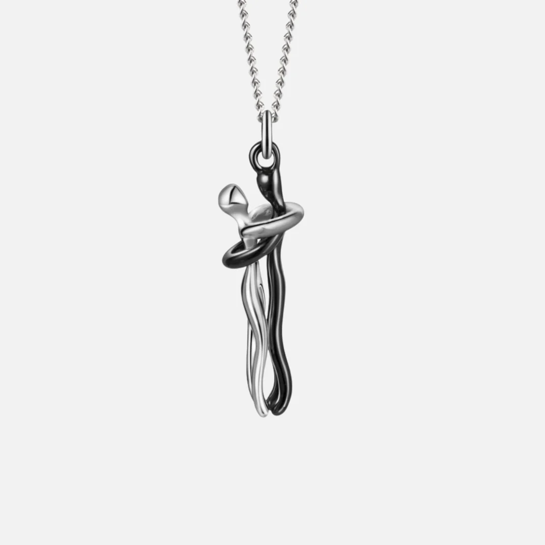 💞 “Embrace of the Soul” – Symbolic gold and silver necklace