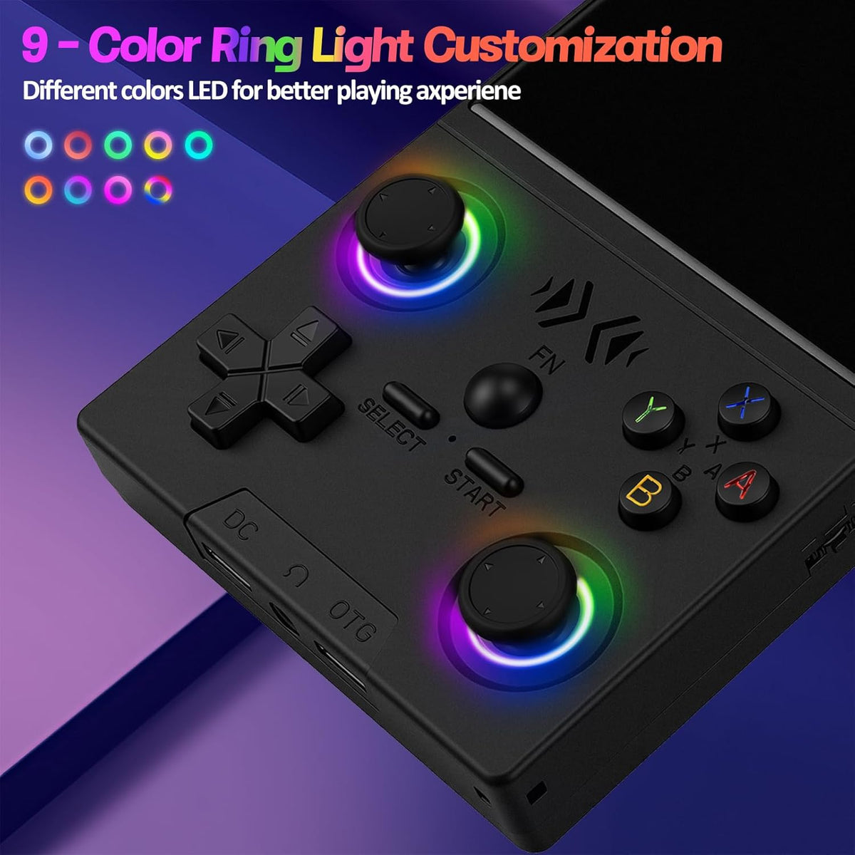 🎮👾 Retro Handheld Game Console – 3.5″ HD Screen (640x480) 🕹️💾 64 GB Storage, RK3326 Chip, 2500 mAh – Perfect for On the Go & Nostalgia Fans. Ready to Play with Hundreds of Classics.