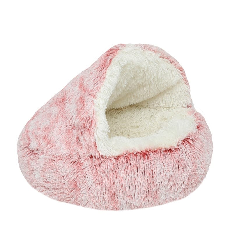 CozyNook Plush Round Pet Bed for Dogs and Cats