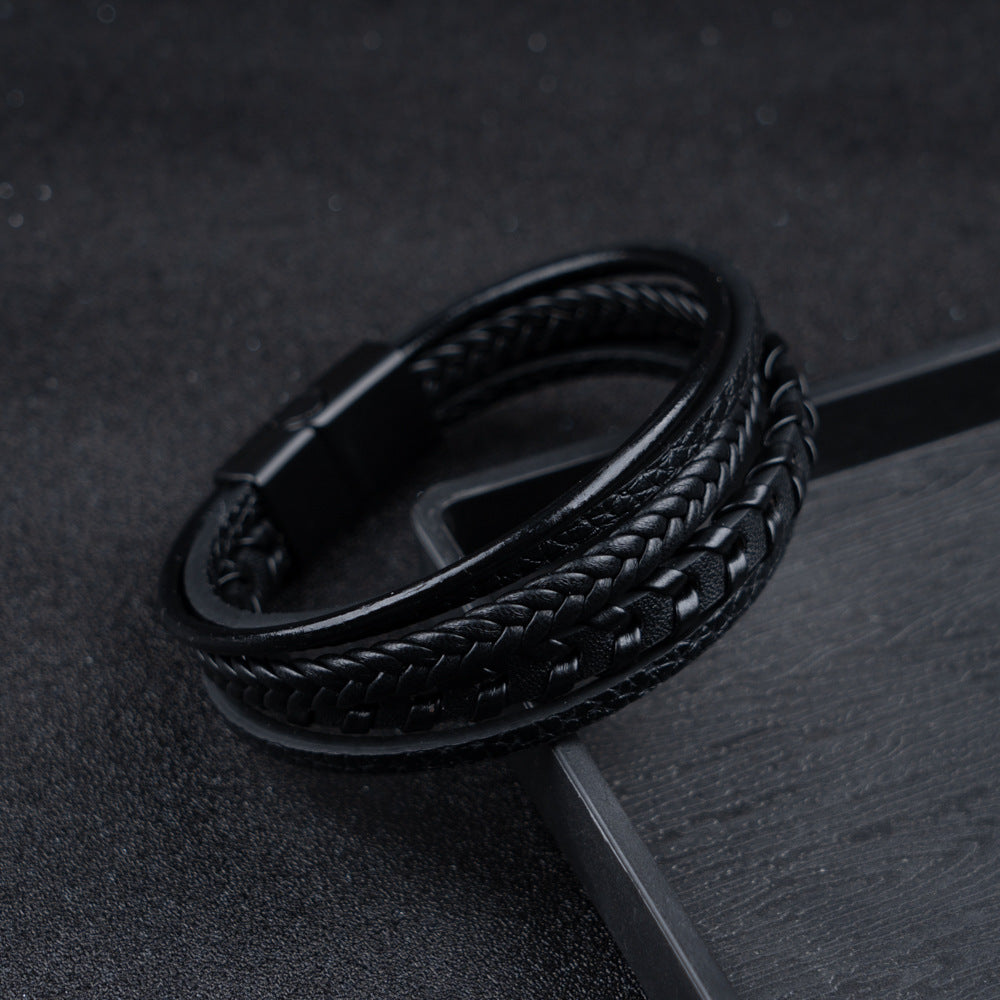 Leather men's bracelet – rugged, stylish, and timeless (Buy one, get one free)