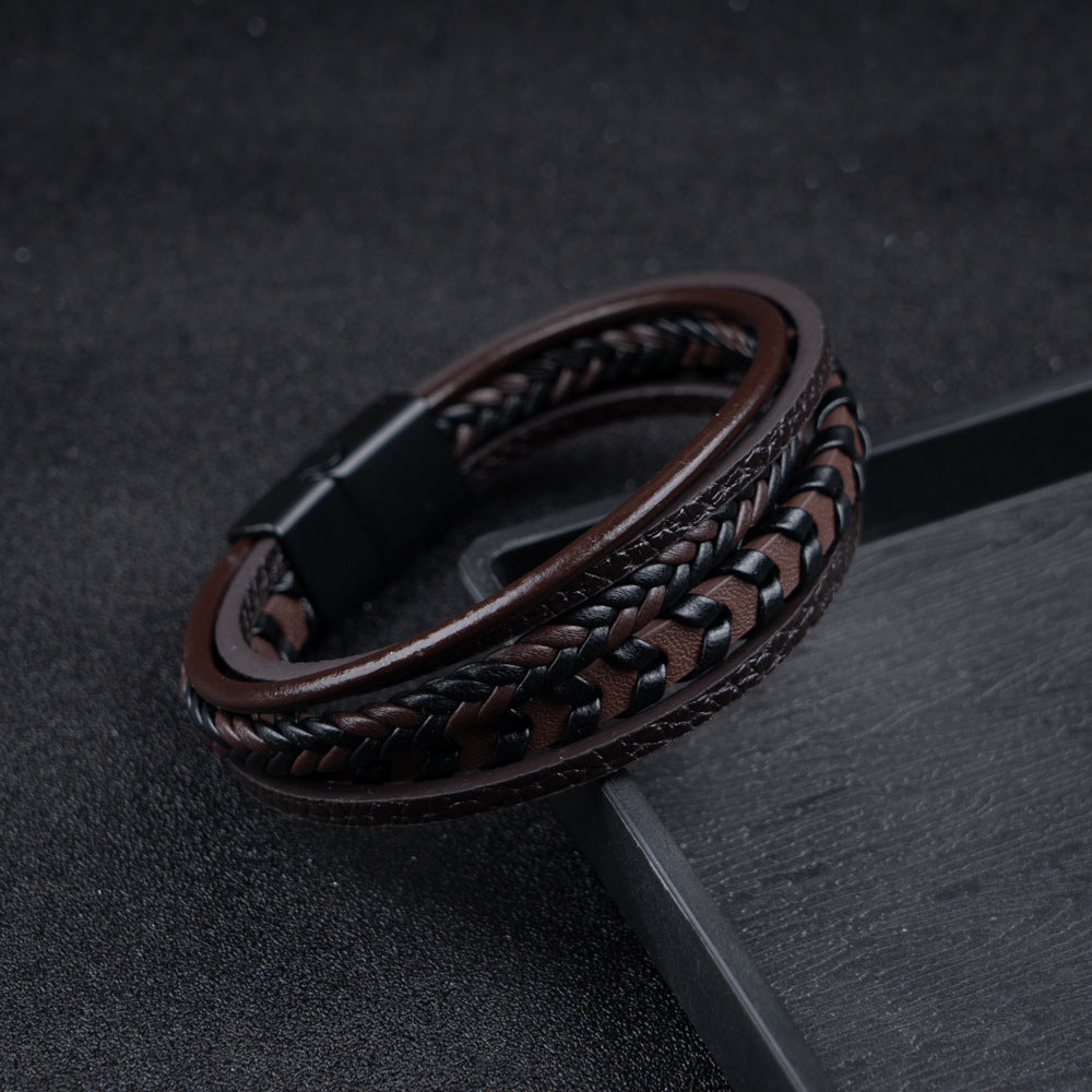 Leather men's bracelet – rugged, stylish, and timeless (Buy one, get one free)