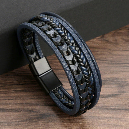 Leather men's bracelet – rugged, stylish, and timeless (Buy one, get one free)