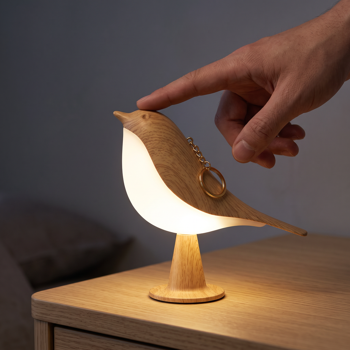 Cora – Cordless Bird Lamp with Touch Dimming