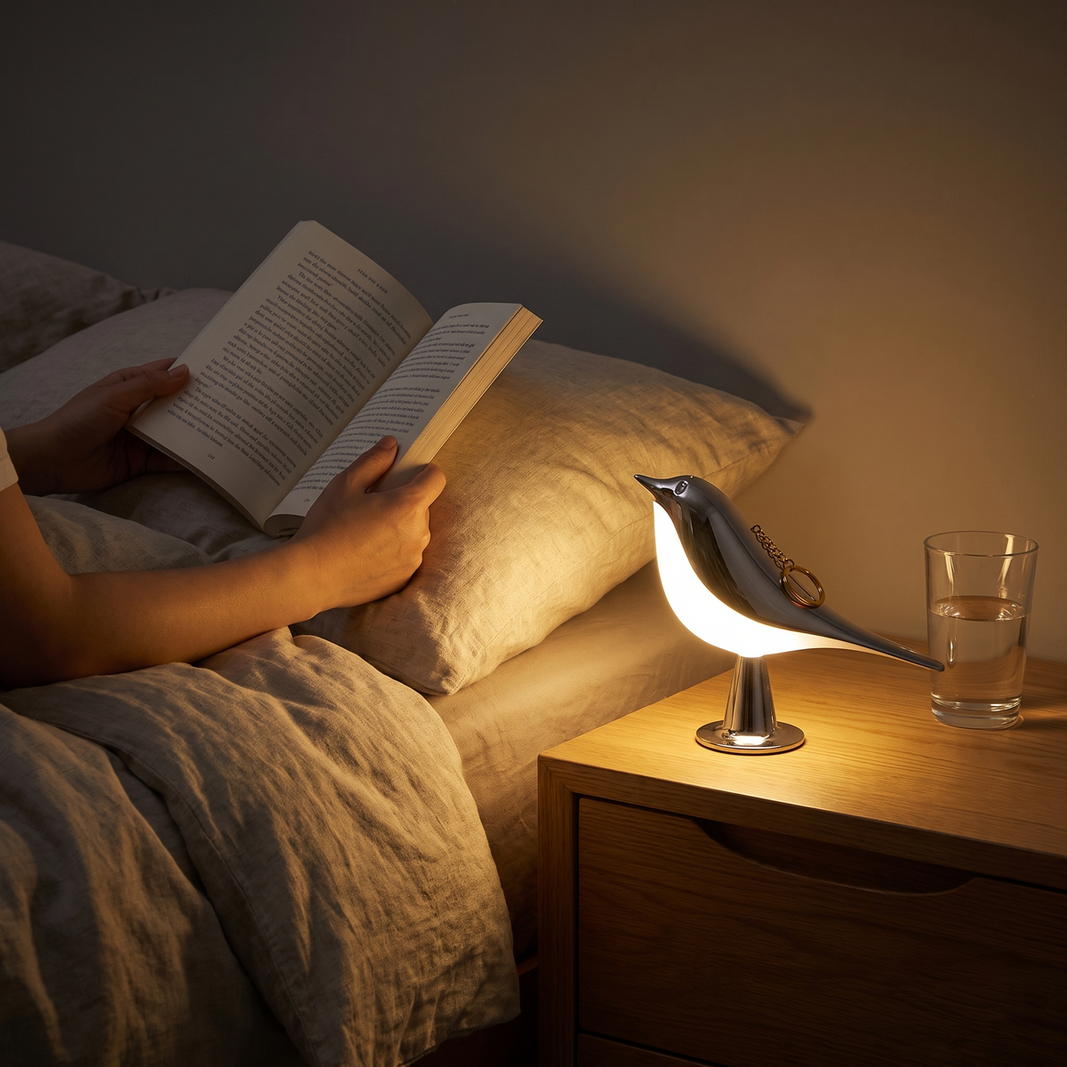 Cora – Cordless Bird Lamp with Touch Dimming