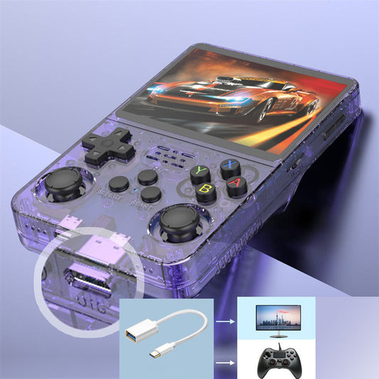 🎮👾 Retro Handheld Game Console – 3.5″ HD Screen (640x480) 🕹️💾 64 GB Storage, RK3326 Chip, 2500 mAh – Perfect for On the Go & Nostalgia Fans. Ready to Play with Hundreds of Classics.