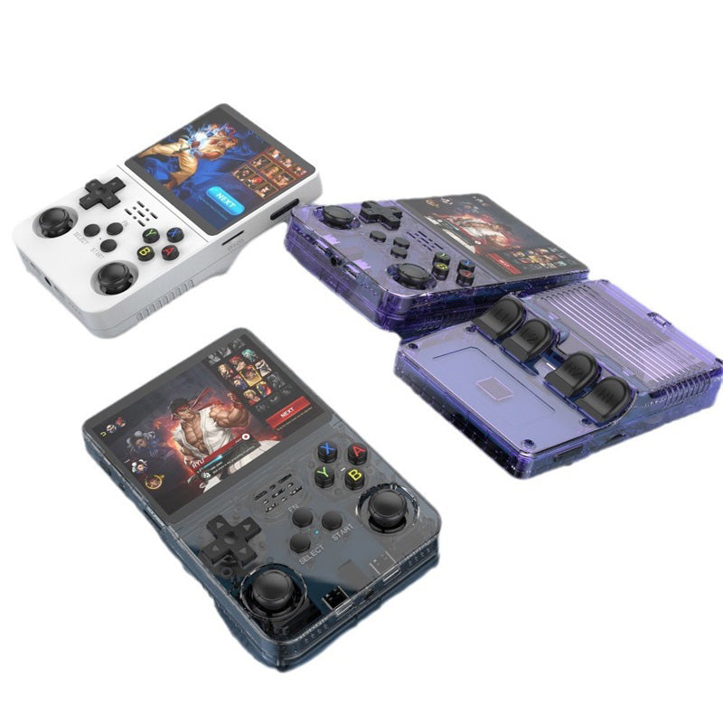 🎮👾 Retro Handheld Game Console – 3.5″ HD Screen (640x480) 🕹️💾 64 GB Storage, RK3326 Chip, 2500 mAh – Perfect for On the Go & Nostalgia Fans. Ready to Play with Hundreds of Classics.