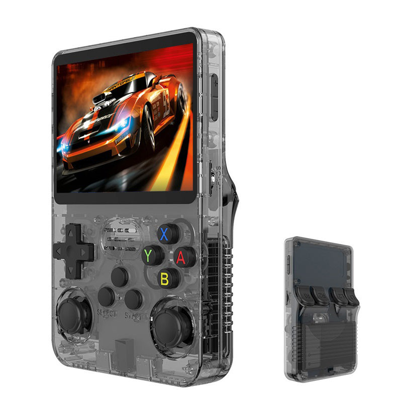 🎮👾 Retro Handheld Game Console – 3.5″ HD Screen (640x480) 🕹️💾 64 GB Storage, RK3326 Chip, 2500 mAh – Perfect for On the Go & Nostalgia Fans. Ready to Play with Hundreds of Classics.