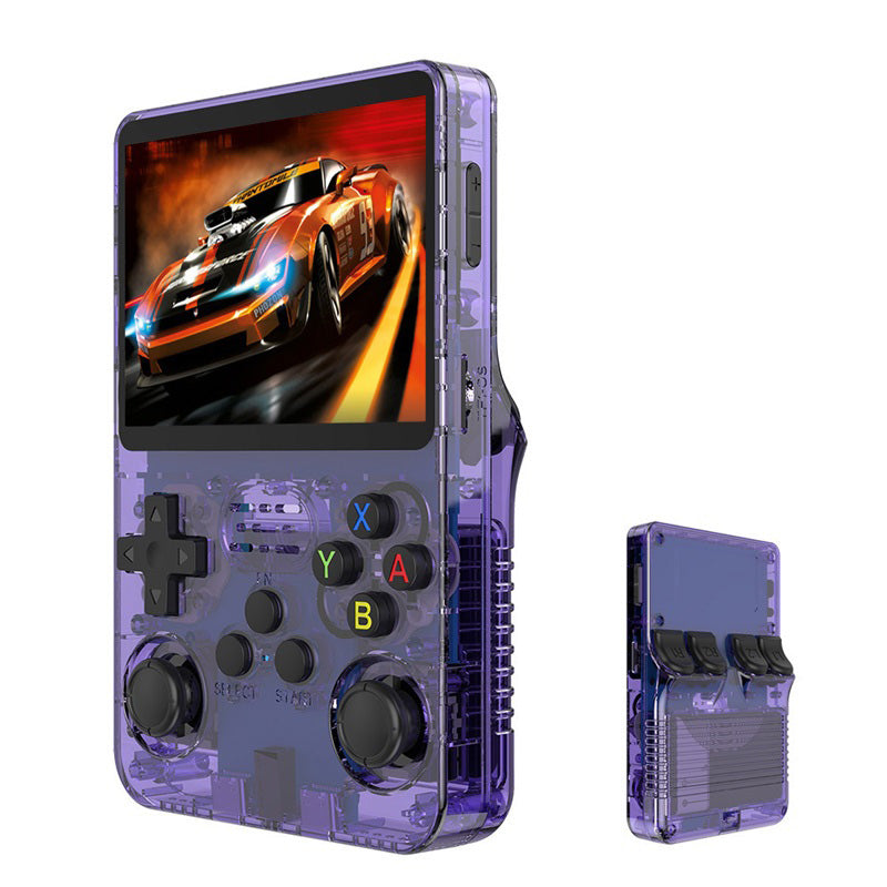 🎮👾 Retro Handheld Game Console – 3.5″ HD Screen (640x480) 🕹️💾 64 GB Storage, RK3326 Chip, 2500 mAh – Perfect for On the Go & Nostalgia Fans. Ready to Play with Hundreds of Classics.