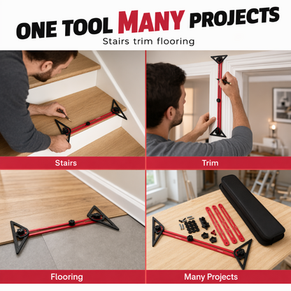 Multi-Function Woodworking Marking Tool Kit – Measure, Lock & Mark